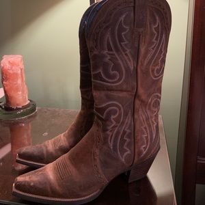 Ariat Brown Leather Cowgirl Boots